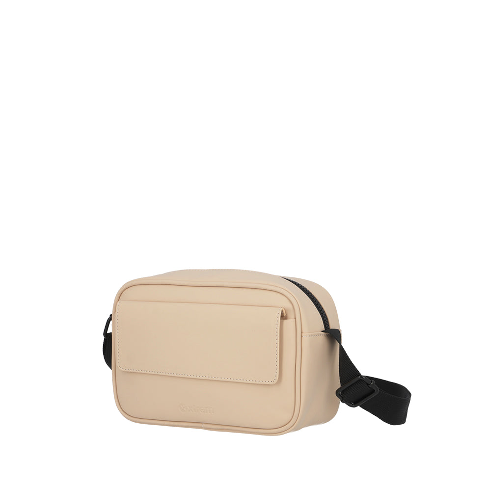 Cartera bandolera Iris beige S