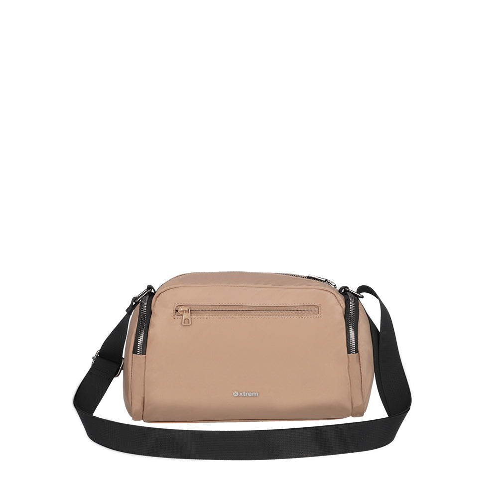 Cartera bandolera Kiara beige M