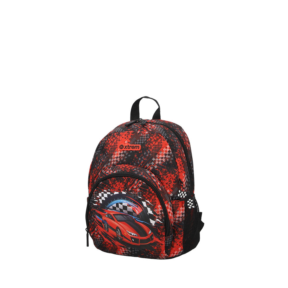 Mochila escolar Power Car roja