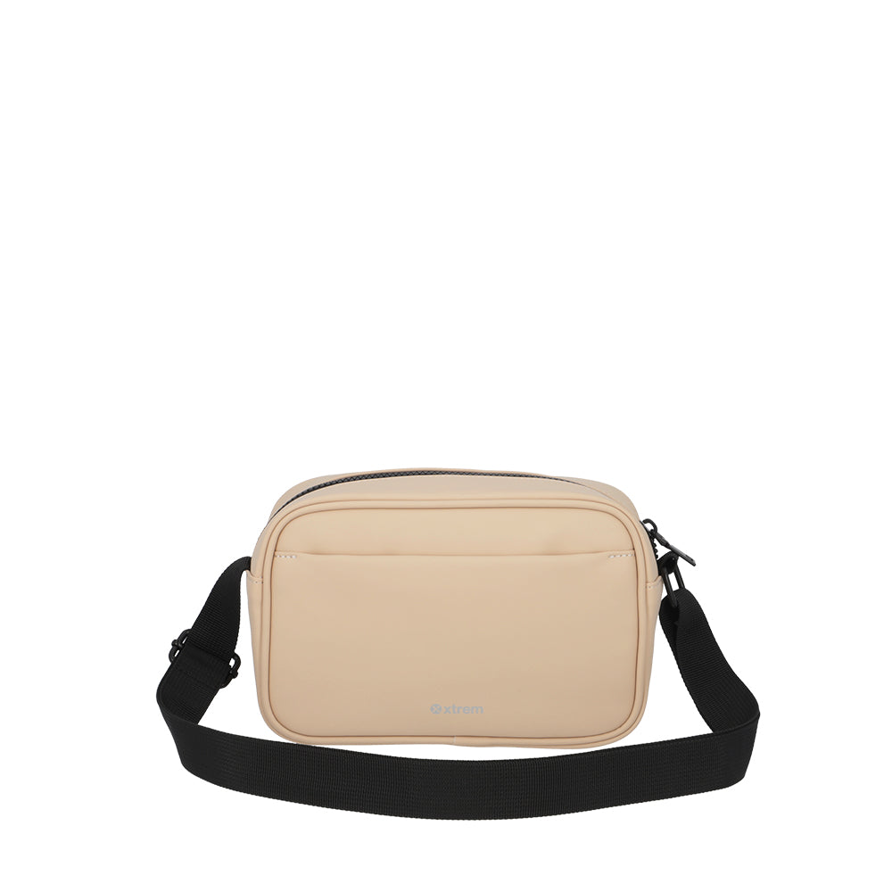 Cartera bandolera Iris beige S