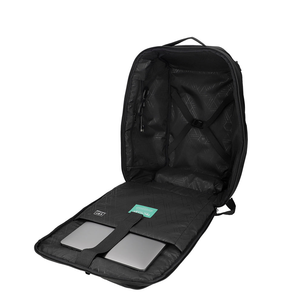 Mochila de viaje Upway negra 17"