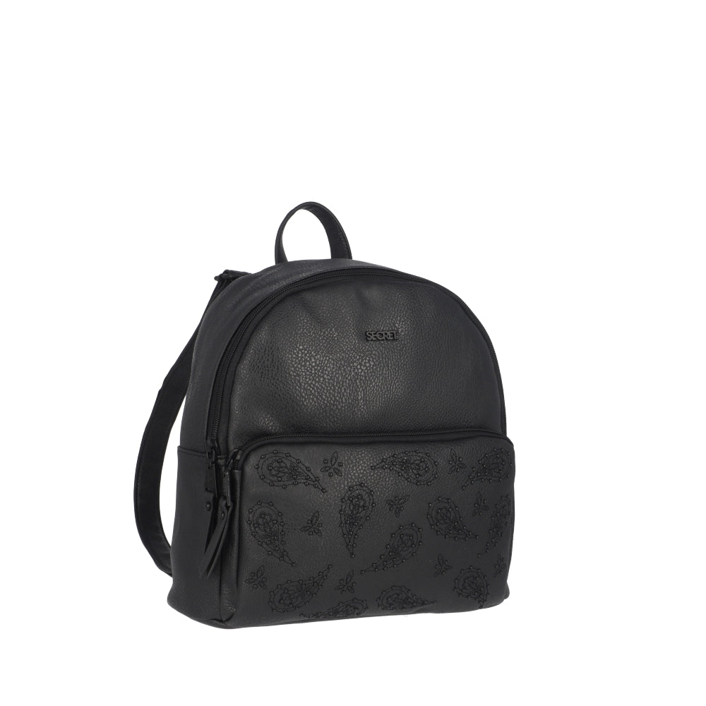 Mochila Oxford Negra Mediana