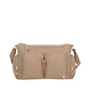 Cartera bandolera Lucca beige M