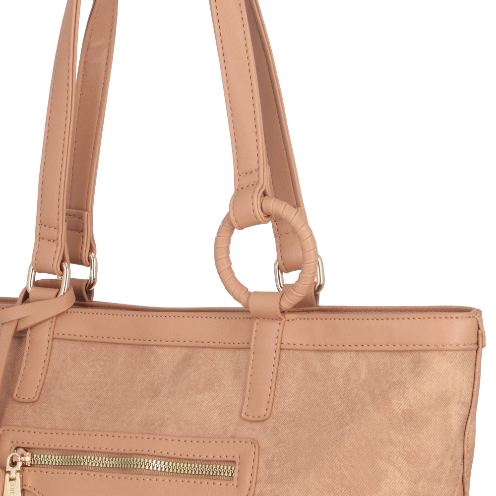 Cartera de Hombro Palermo Beige Grande